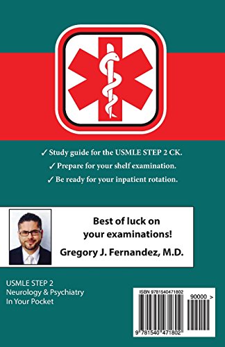 USMLE STEP 2 CK Neurology and Psychiatry In Your Pocket: Neurology and Psychiatry In Your Pocket: Volume 1 (USMLE STEP 2 CK In Your Pocket)