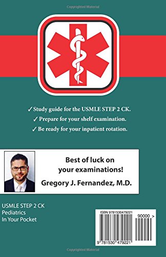 USMLE STEP 2 CK Pediatrics In Your Pocket: Pediatrics: Volume 1 (USMLE STEP 2 CK In Your Pocket)