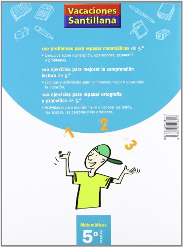 Vacaciónes Santillana, Cuaderno de Matemáticas, 5 Educación Primaria