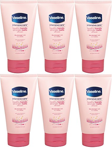 Vaseline - Crema para manos saludables + uñas más fuertes (6 unidades)