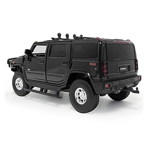 Vehículos modelo Fundición A Presión Modelo De Coche A Escala 1:32 Para Hummer H2 2005 SUV Aleación CNC Fundición A Presión Simulación Coche Juguete Decoración Para Adultos Regalos Juegos Regalos Fest