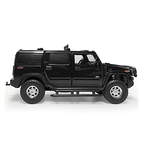 Vehículos modelo Fundición A Presión Modelo De Coche A Escala 1:32 Para Hummer H2 2005 SUV Aleación CNC Fundición A Presión Simulación Coche Juguete Decoración Para Adultos Regalos Juegos Regalos Fest