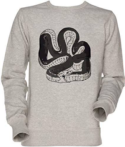 Vendax Chloes Serpiente Camisa Unisexo Sudadera Gris