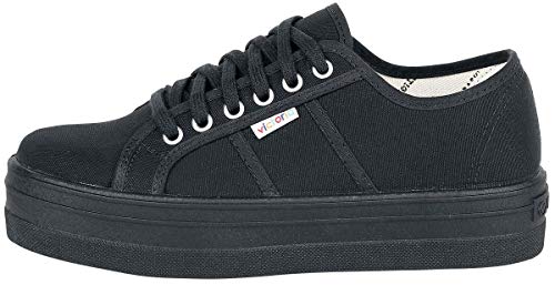 victoria Plataforma VICTORIA Basket Barcelona Lona Total Black 109201-WOMEN para Mujer Negro 38