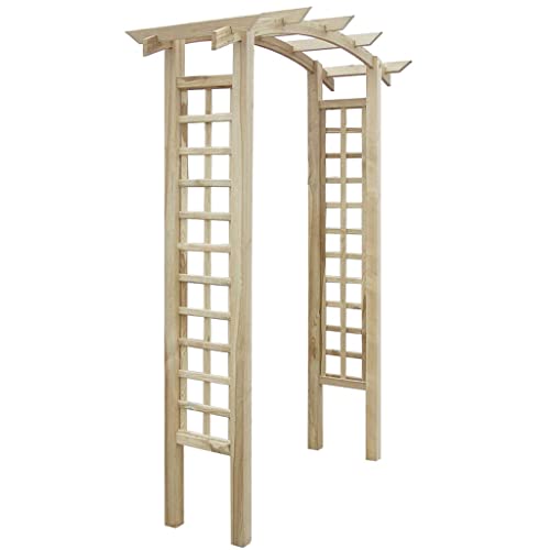 vidaXL Arco de Jardin de Rosas y Enredaderas Enrejado de Madera 150x50x210 cm