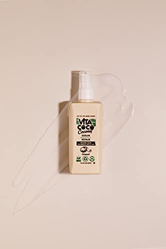 Vita Coco Sérum reparador de coco (150 ml) para cabellos dañados • Acelerador del crecimiento y sérum antirrotura con 100 % coco orgánico que protege y repara el cabello • Para todo tipo de cabellos