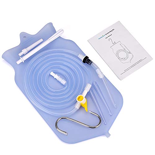 Viudecce 2000Ml Estreeimiento Enjuagador Higiene Femenina Enema Bolsa Conjunto para Limpieza de Colon Manguera de Silicona Salud Anals Vaginas Equipo de Limpiador Enema