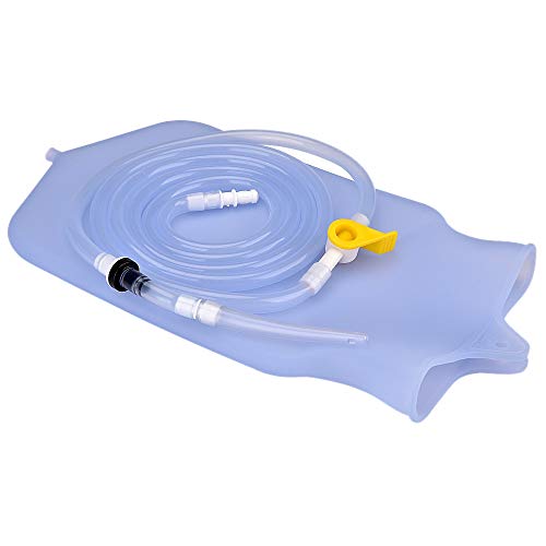 Viudecce 2000Ml Estreeimiento Enjuagador Higiene Femenina Enema Bolsa Conjunto para Limpieza de Colon Manguera de Silicona Salud Anals Vaginas Equipo de Limpiador Enema