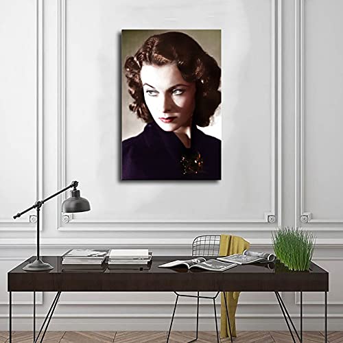 Vivien Leigh 4 - Póster de lienzo para pared, decoración de salón, dormitorio, marco de 60 x 90 cm