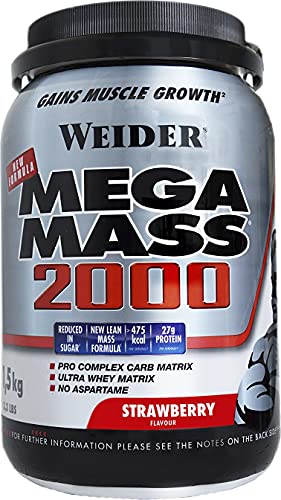 Weider Mega Mass 2000 - 1,5 Kg Fresa