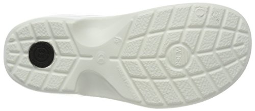 WOCK EVERLITE Zapato Cerrado Lavable e Muy Ligero, Zueco Sanitario de Trabajo Blanco, Calzado Mujer e Hombre, Rango de tamaño de 35-47