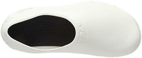 WOCK EVERLITE Zapato Cerrado Lavable e Muy Ligero, Zueco Sanitario de Trabajo Blanco, Calzado Mujer e Hombre, Rango de tamaño de 35-47