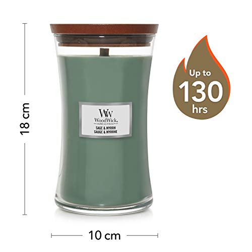 Woodwick Velas perfumadas, Cera, Salvia y Mirra, L, 552