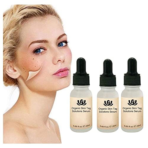 WYBF 2/3pcs Organic Tags Solutions Serum,Organic Skin Spot Purifying serum,Mole Remover Cream, Dark Spot Corrector Brightening Serum, Repair Cream Oil Fix Black Spot 20ml (3pcs)