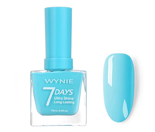 WYNIE JUMBO Nail Polish 412 - Esmalte de Uñas Secado Rápido Larga Duración tamaño Jumbo tono Azul Cielo - 15 ml