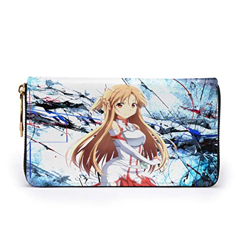 XCNGG Sword Art Online Anime Wallet Wallet Los Estuches de Cuero para Tarjetas de crédito para Hombres y Mujeres Son exclusivos Personalizados, Personalizados para Bricolaje, Carteras de Moda, Unisex