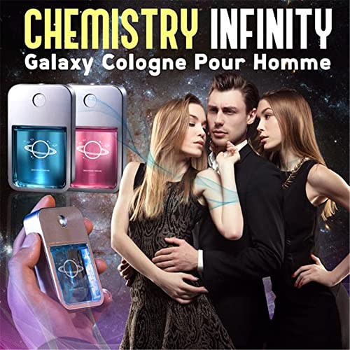 Xeduce First Sight Chemistry Infinite Galaxy Cologne Spray, 45ml Chemistry Infinity Galaxy Cologne Pour Homme, Homme Dawning Eternity Cologne, Flirty Aroma Lusting Pheromone Perfume (2PCS-A+B)