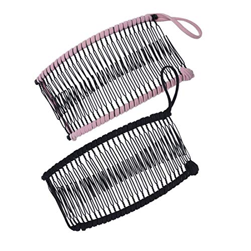 XLKJ 2 Pcs Pinzas de Pelo de Plátano, Hebillas de Pelo de Plátano Vintage para Mujer, Clips de Peine de Plátano, Clips Escalable para Peinado de Bricolaje, Cabello Rizado, Cabello Lacio