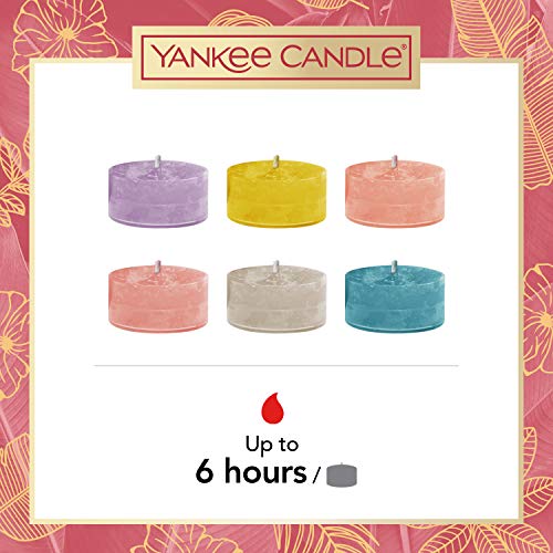 YANKEE CANDLE Vela, Cera, Varios, 18 Tea Lights + 1 Holder