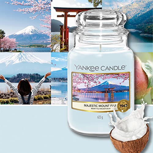 Yankee Candle Vela perfumada | Majestic Mount Fuji - Vela grande en tarro | Colección Sakura Blossom Festival | Tiempo de combustión: hasta 150 horas | Ideal para regalos del día de la madre