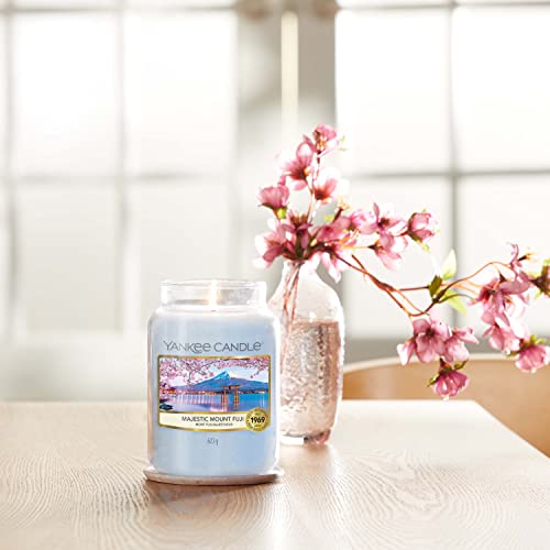 Yankee Candle Vela perfumada | Majestic Mount Fuji - Vela grande en tarro | Colección Sakura Blossom Festival | Tiempo de combustión: hasta 150 horas | Ideal para regalos del día de la madre