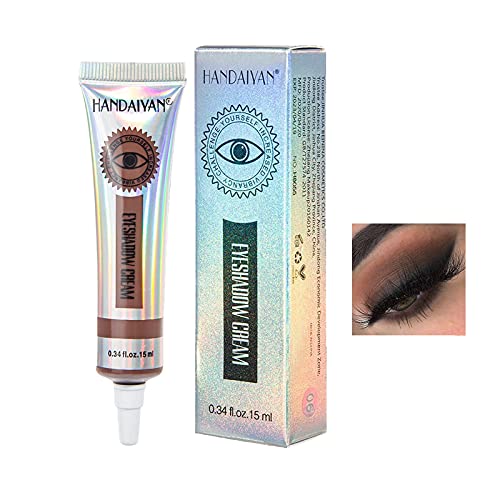 YINGEE Sombra de Ojos Mate Líquida, Sombra de Ojos en Crema Impermeable de Larga Duración, Primer de Sombra de Ojos Maquillaje de Ojos de Secado Rápido (03)