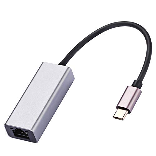 Yizhet Adaptador USB C a Ethernet, USB Tipo C a RJ45 10/100 / 1000Mbps Adaptador Gigabit Ethernet LAN Ethernet Compatible para Windows, Mac OS, Linux, Surface, Xiaomi Mi Box, Huawei, Samsung