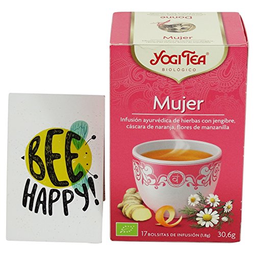 YOGI TEA - Tisana Ayurvédica Orgánica con una Infusión de Jengibre, Piel de Naranja y Manzanilla - 17 filtros -