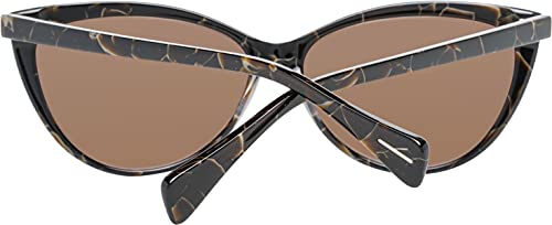 Yohji Yamamoto 5001-134-58-13-140 Gafas de sol de marco de plástico marrón para mujer