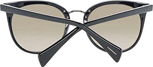 Yohji Yamamoto 5023-462-54-18-145 Gafas de sol de marco de plástico ámbar para mujer