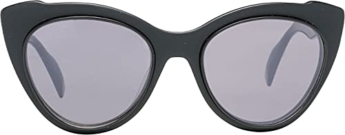 Yohji Yamamoto 7021-002-52-20-148 Gafas de sol de marco de plástico negro para mujer