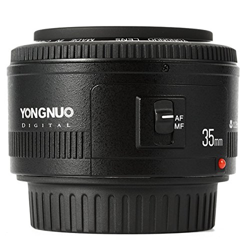 YONGNUO YN35mm F2 de la lente 1: 2 AF / MF gran angular fijo / Primer enfoque automático de la lente para Canon EOS EF del montaje de la cámara + WINGONEER difusor de flash