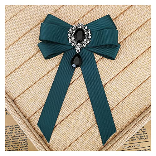 yywl Broche Moda Negro Red Ribbon Arco Broche Rhinestone Cristal Tela Tela Arte Lujo Vestido de Novia Pines Y Broches Regalo para Las Mujeres Broschen & Anstecknadeln (Metallfarbe : Cameo)