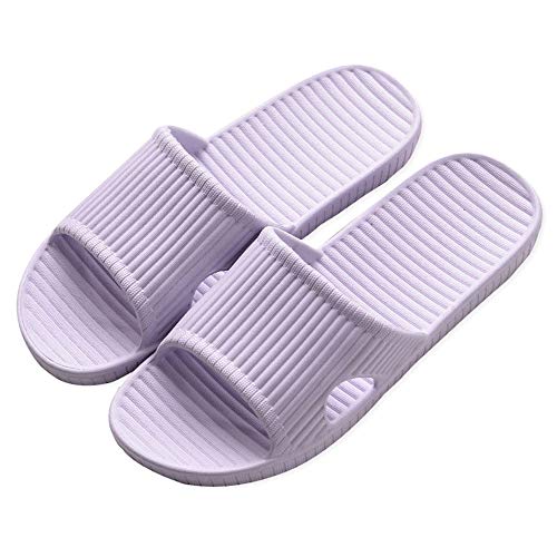 Zapatillas Unisex Antideslizantes Zapatillas con Suela de Espuma Ultraligera para Interior, Exterior, baño, jardín y Piscina (Púrpura EU38-39)