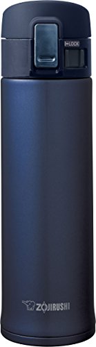 Zojirushi SM-KHE48 Taza de viaje de acero inoxidable, 480 ml, acero inoxidable, Azul, 6.7 x 6.7 x 23 cm