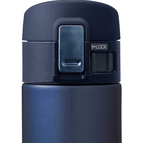 Zojirushi SM-KHE48 Taza de viaje de acero inoxidable, 480 ml, acero inoxidable, Azul, 6.7 x 6.7 x 23 cm