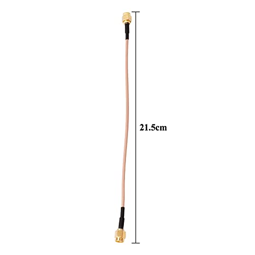 ZSHYBER SMA macho a conector macho SMA Cable de extensión RG316 SMA adaptador de cable de antena coaxial para WiFi inalámbrico puente coleta (2 unidades)