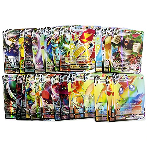 100 Cartas Pokemon V-VMAX Español,Carta Coleccionables (100 Cartas Brillante),Cartas Fantásticas