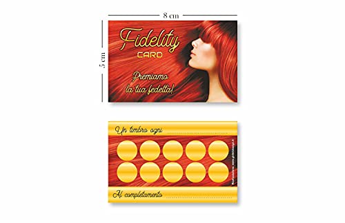 100 tarjetas de fidelidad para peluquería, tarjetas de sellado, peluquería, peluquería, tarjeta de confianza, fidelidad al cliente