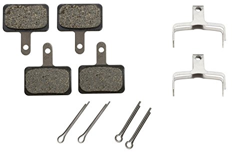 2 Pairs Shimano Disc Brake Pads & Spring B01S (Resin) by Shimano