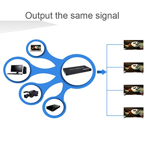 2.0 HDMI Matrix 4x4 4K @ 60Hz RGB/YUV 4：4：4 Switch Splitter 4 Entradas 4 Salida a través de RS232 o IR Remoto