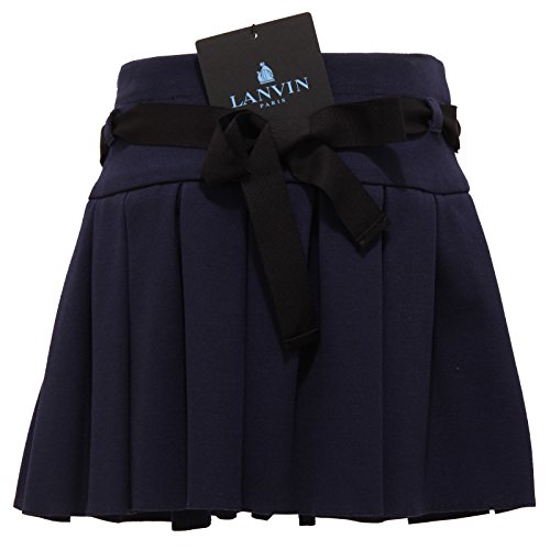 3945T gonna bimba LANVIN viscosa blu cintura in perle skirt kid [6 YEARS]