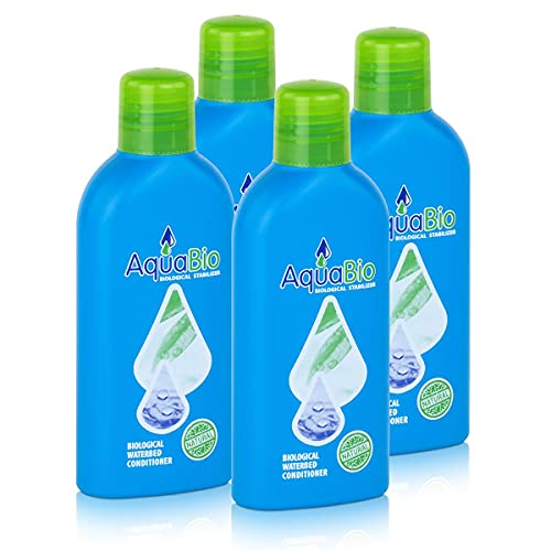 4 acondicionadores de cama de agua Aqua Bio superconcentrado natural, sin productos químicos contra vuelcos, aire y olores en la cama de agua