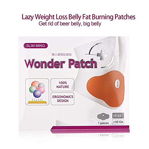 5pcs / Bag Lazy Navel Sticker Adelgazante Parche Fat Burning Sheet, Natural Herbal Stomach Belly Adelgaza el ombligo pegatina Body Shaping Patches