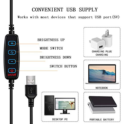 6 Pulgada Aro de Luz,Anillo de Luz LED,Luz de la Foto,Anillo de Luz Selfie,3 Modos Luz+10 Niveles Anillo de Luz LED Regulable,para Movil TIK Tok,Maquillaje,Selfie,Streaming,Youtube(Luz Plana)