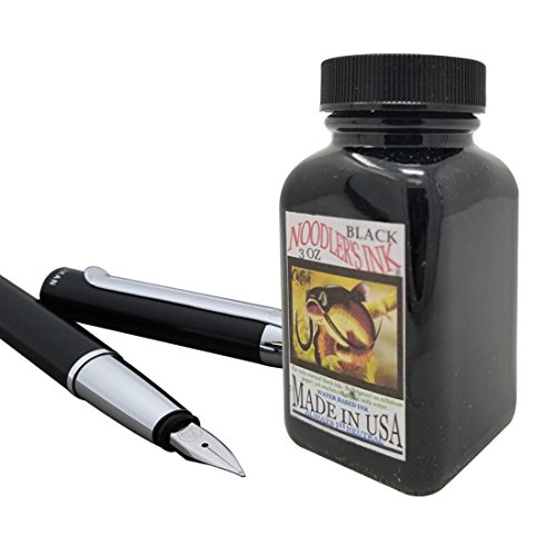 (90ml) - Noodler's Black Waterproof Fountain Pen Ink - Bulletproof,90ml