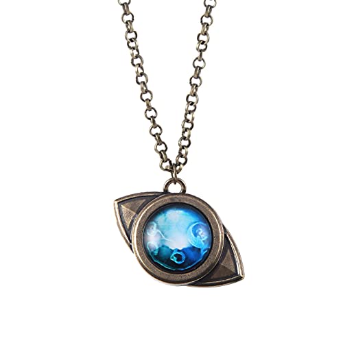 Accesorios De Anime Acordados Neverland Ojos Azules Joya Colgante De Aleación Collar Colgante Accesorios De Joyería Para Hombres Y Mujeres Regalos De Cumpleaños