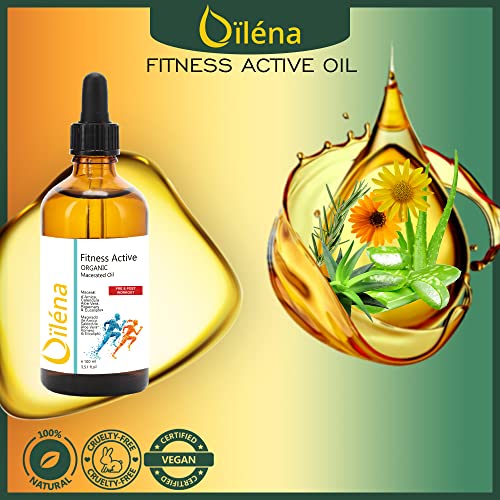 Aceite de Masaje Relajante · Aceite Macerado de Arnica, Calendula, Aloe Vera · Aceite Corporal & Facial · Romero & Eucalipto · Calmante, Relajante Muscular e Hidratante Natural · 100 ml