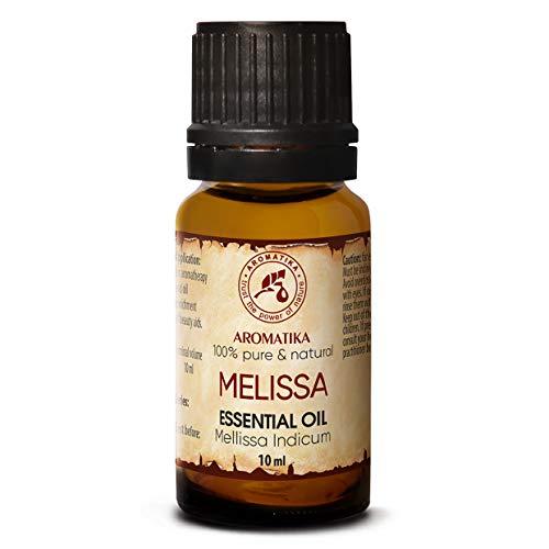 Aceite de Melissa Esencial 10ml - Mellissa Indicum - India - 100% Natural para un Buen Sueño - Aromatherapy - Relajación - Melissa Oil