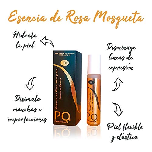 Aceite de Rosa Mosqueta ECO, 100% puro, prensado en frío, envasado en España - Esencia PQ